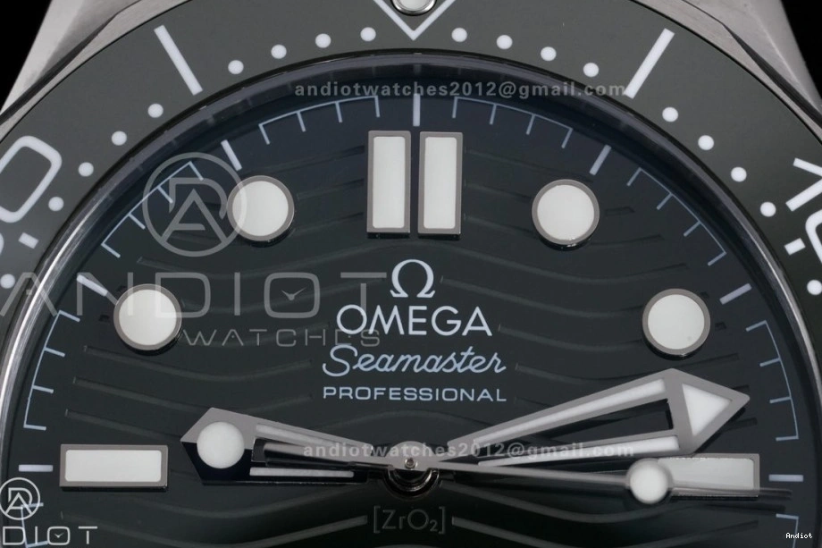 Ceramic Green V4 On Dial 1:1 Bracelet 8800 Edition Super Seamaster Green Bezel Asian Clone SS 300M Diver VSF Best 1222